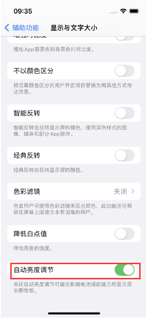 宁晋苹果15维修店分享iPhone 15 Pro系列屏幕亮度 