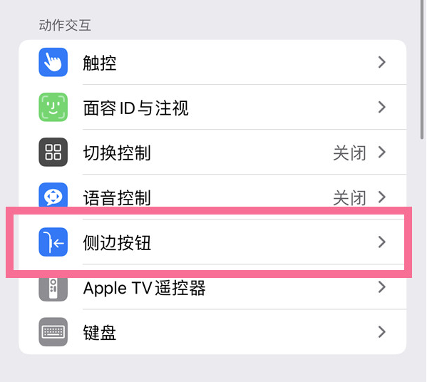 宁晋苹果14维修店分享iPhone14 Plus侧键双击下载功能关闭方法 