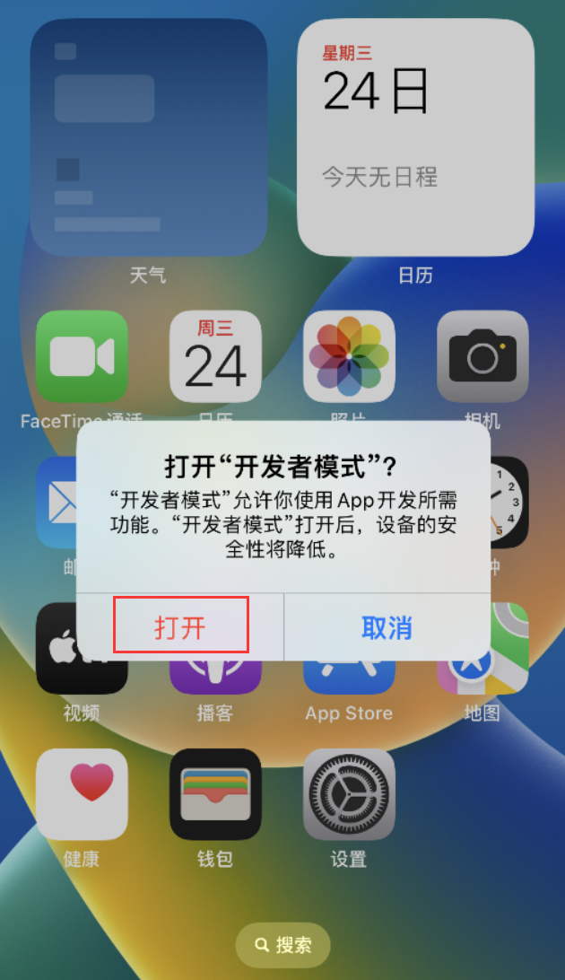宁晋苹果手机维修分享如何打开开发者模式 