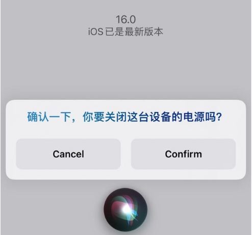 宁晋苹果手机维修分享iOS 16 Beta5为什么要取消Siri语音关机功能 