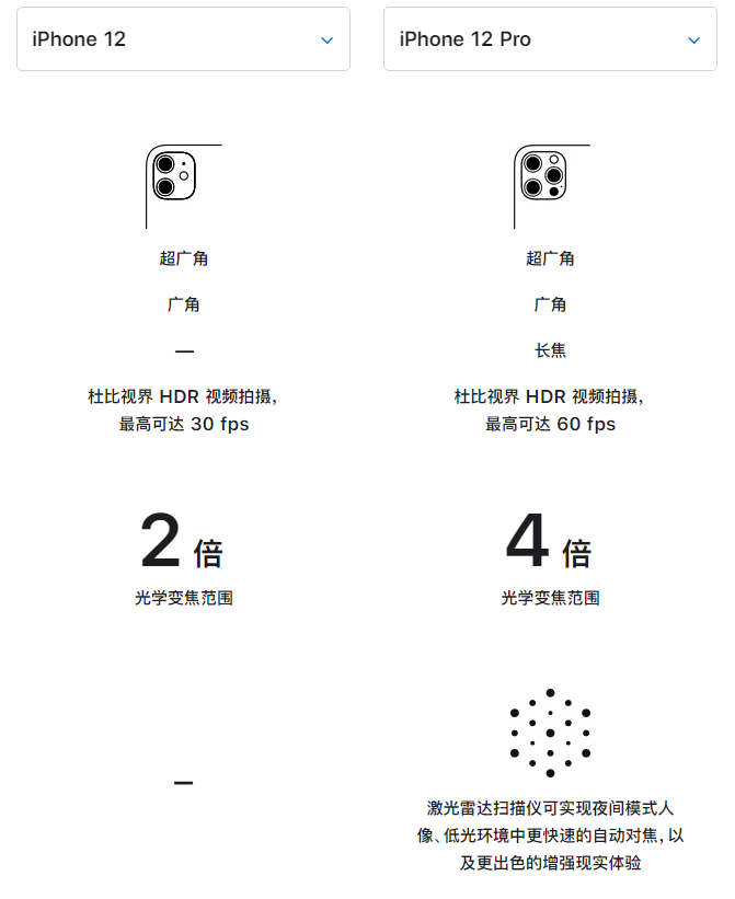 宁晋苹果手机维修分享苹果 iPhone 12 与 iPhone 12 Pro 选哪款 